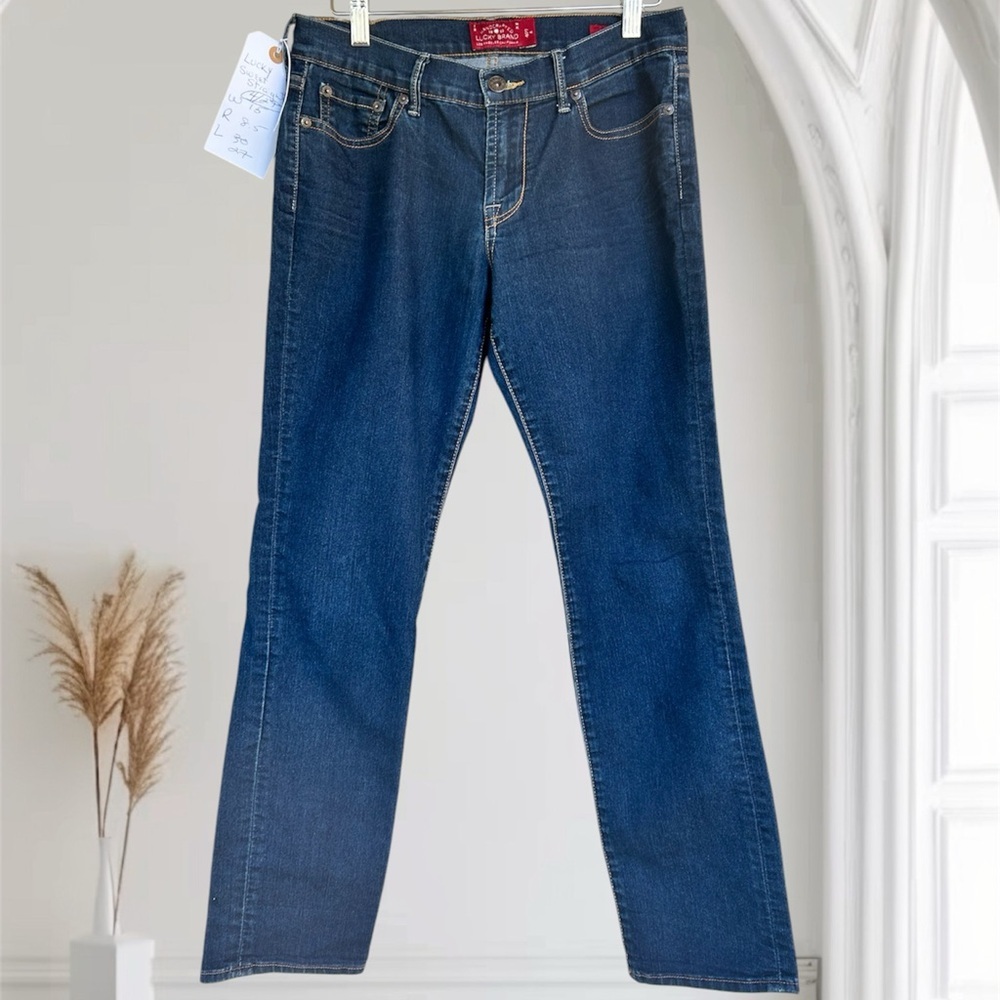 Lucky Brand Sweet Straight Blue Denim Jeans Sz 427 012
